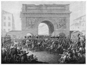 Alianci wkraczają do Paryża, 31 marca 1814 1900 autorstwa Unbekannt