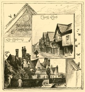 Domy przytułków, Audley End i Church Street, Saffron Walden, 1898. autorstwa Unbekannt