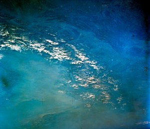 Alpy z kosmosu. Zdjęcie NASA autorstwa Unbekannt