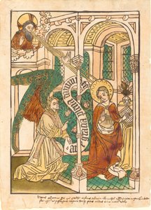 Zwiastowanie, c. 14501470. autorstwa Unbekannt