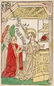 Zwiastowanie, ok. godz. 1460-70. autorstwa Unbekannt