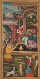 Zwiastowanie, z Mirat al-quds Ojca Jerome Xavier Spanish, 1549-1617, 1602-1604. autorstwa Unbekannt