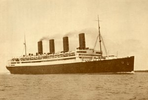 Linia Aquitania Cunard, 45 647 ton, c1930. autorstwa Unbekannt
