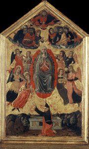 Wniebowzięcie Najświętszej Maryi Panny i Pas Tomasza, XV w. autorstwa Unbekannt