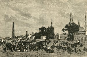 At-Meidan - Starożytny Hipodrom - Z Kolumną Teodozjusza, Konstantynopol, 1890. autorstwa Unbekannt