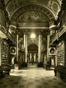 Austriacka Biblioteka Narodowa, Wiedeń, Austria, ok. 1935. autorstwa Unbekannt