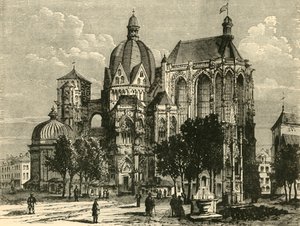 Bazylika w Akwizgranie lub Aix-La-Chapelle, 1890. autorstwa Unbekannt