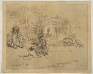 Kąpiących się, 1651. autorstwa Unbekannt