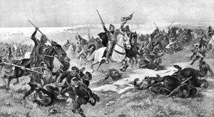 Bitwa pod Hastings, 14 października 1066, 1910 autorstwa Unbekannt