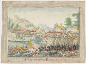 Bitwa nad rzeką Kamchik 15 października 1828 r. 1829 r. autorstwa Unbekannt