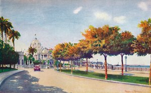 Piękna Beira Mar Drive - zbliża się do Wspaniałego Pałacu Monroe, 1914 autorstwa Unbekannt