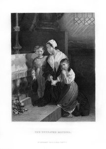 Matka w żałobie, 1872 autorstwa Unbekannt