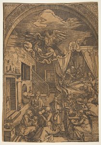 Narodziny Dziewicy, z The Life of the Virgin copy.n.d. autorstwa Unbekannt