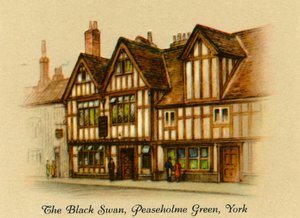 Czarny łabędź, Peasholme Green, York, 1936. autorstwa Unbekannt
