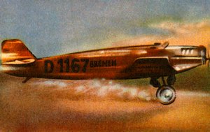 Bremen Junkers W 33 opuszcza Baldonnel Aerodrome, Irlandia, 12 kwietnia 1928, 1932. autorstwa Unbekannt