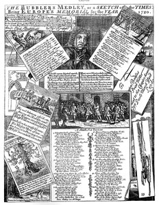 Bubblers Medley, czyli szkic czasów, 1720 autorstwa Unbekannt