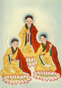 „Triada buddyjska”, 1922. autorstwa Unbekannt