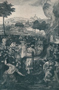 Spalenie Jana Hussa przez Sobór w Konstancji, 6 lipca 1415, 1907 autorstwa Unbekannt
