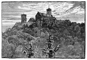 Zamek Wartburg, 1900 autorstwa Unbekannt