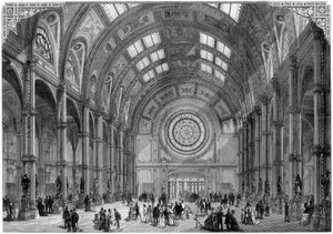 Centralny Hall, Alexandra Palace, Londyn, 1875 autorstwa Unbekannt