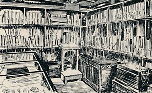The Chained Library w Wimborne, 1929 autorstwa Unbekannt