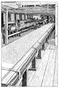 Drukarnia Chintz, Merton Abbey Mills, Londyn, 1899 autorstwa Unbekannt