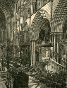 Chór katedry w Worcester, 1898. autorstwa Unbekannt