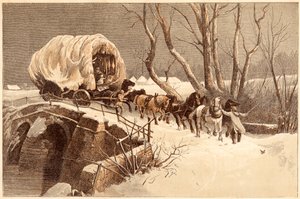 Wóz bożonarodzeniowy, 1866 autorstwa Unbekannt