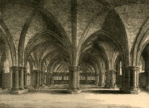 Kościół św. Wiary, krypta starych św. Pawła, widok Hollara, 1897 r. autorstwa Unbekannt