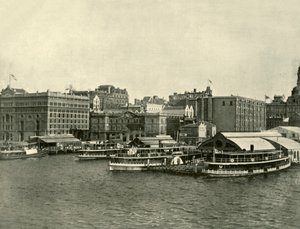 Okrągłe nabrzeże, Sydney, 1901. autorstwa Unbekannt