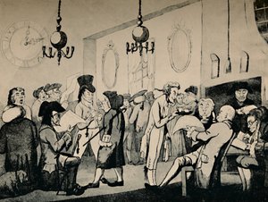 Kawiarnia w Lloyds, 1798, 1928 autorstwa Unbekannt