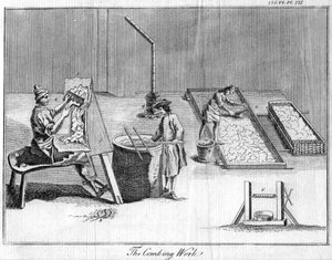 Czesanie, ok. 1750 autorstwa Unbekannt