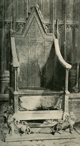 Krzesło koronacyjne zawierające starożytny kamień, 1902. autorstwa Unbekannt