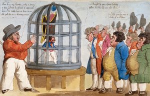 „Korsykański Bajazet w Londynie”, 1803 r. autorstwa Unbekannt