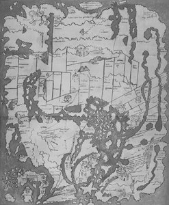 Cottoniana lub mapa anglosaska MS Tib. BV, c995, 1903 autorstwa Unbekannt