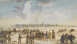 Przeprawa przez Ren pod Düsseldorfem przez wojska rosyjskie, 13 stycznia 1814, 1814 autorstwa Unbekannt