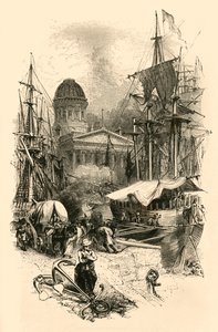 Urząd Celny, Liverpool, połowa XIX wieku. autorstwa Unbekannt