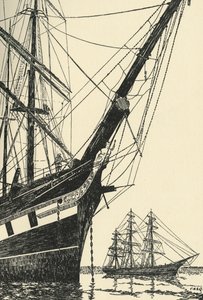 Cutty Sark 1869, w porcie Falmouth, 1938 autorstwa Unbekannt