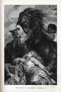 Śmierć Brunhildy, Brunehaut, 1882 autorstwa Unbekannt