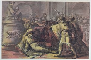 Śmierć Juliusza Cezara autorstwa Unbekannt