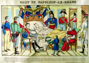 Śmierć Napoleona Wielkiego, 5 maja 1821, 1825 autorstwa Unbekannt