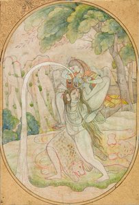 Zejście Gangesu, ca. 1800. autorstwa Unbekannt