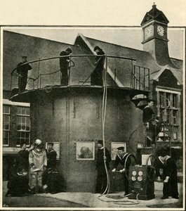 Zbiornik do nurkowania w Portsmouth, gdzie szkolą się nurkowie, 1901. autorstwa Unbekannt