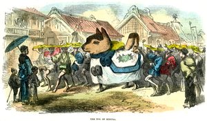 Pies Himury, Japonia, 1872 autorstwa Unbekannt