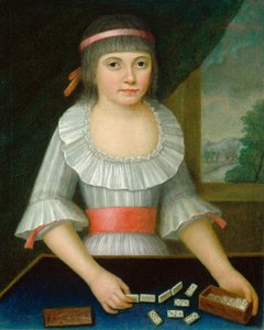 Dziewczyna z domina, c. 1790. autorstwa Unbekannt