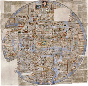 Mapa Ebstorf, ok. 1930 r. 1300 autorstwa Unbekannt