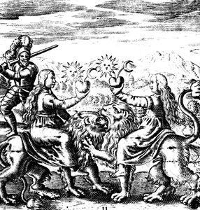 Jedenasty klucz Bazylego Walentego, legendarnego XV-wiecznego niemieckiego mnicha i alchemika, 1651 autorstwa Unbekannt