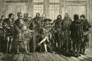 Cesarz Maksymilian w otoczeniu najznakomitszych ze swoich współczesnych 1508-1519, 1890. autorstwa Unbekannt