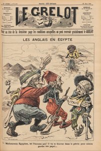 Anglicy w Egipcie. Karykatura z Le Grelot, 22 marca 1896, 1896. autorstwa Unbekannt