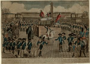 Egzekucja Marii Antoniny na Placu Rewolucji 16 października 1793 r. 1793. autorstwa Unbekannt